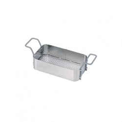 Stainless-steel basket with plastic-coated handles for Elmasonic 15