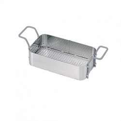 Stainless-steel basket with plastic-coated handles for Elmasonic 120