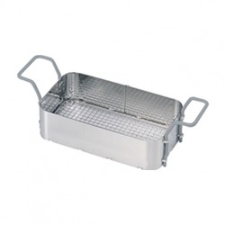 Stainless-steel basket with plastic-coated handles for Elmasonic 300