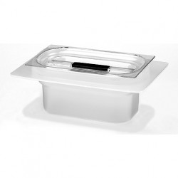 Acid-resistant plastic tub with cover for Elmasonic 300