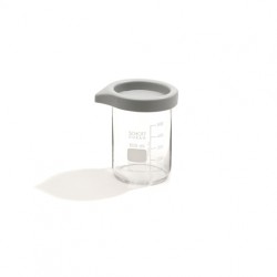Glass beaker with lid bocal for all unit typs (except S 10)