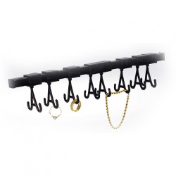 Jewellery rack with 10 adjustable hooks