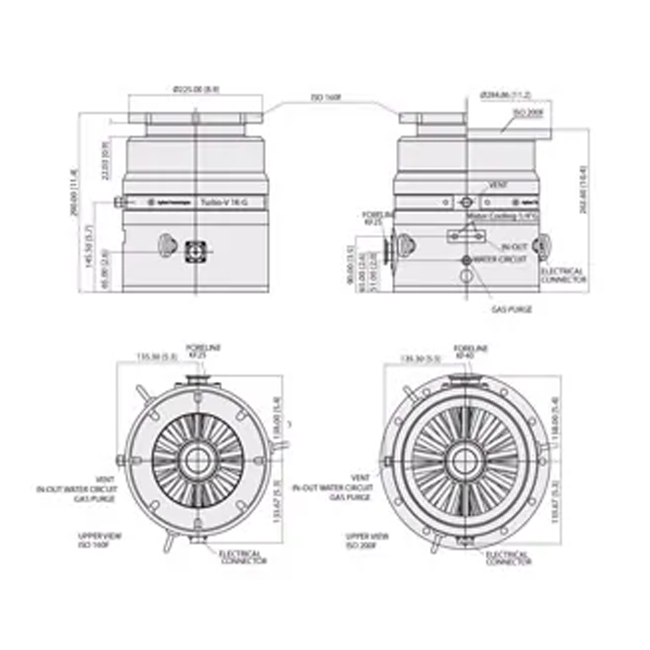 Bơm Turbo thông lượng cao Agilent Turbo-V 1K-G - Ảnh 2