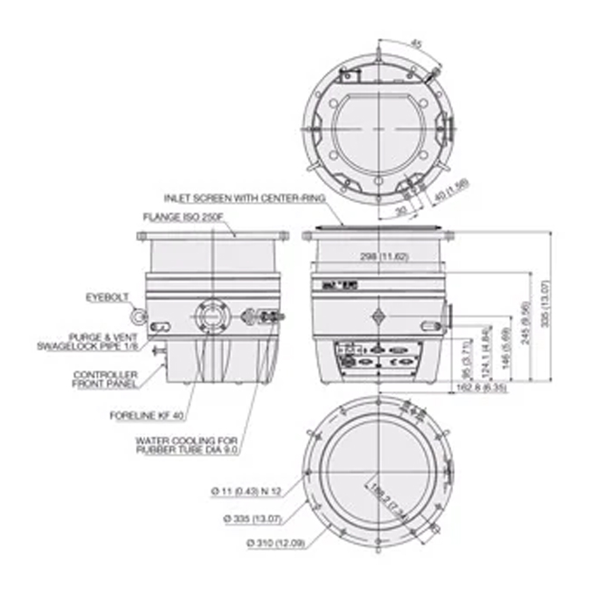 Bơm Turbo thông lượng cao Agilent Turbo-V 2K-G - Ảnh 2