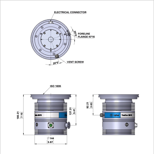 Bơm Turbo Agilent 300 L/s, TwisTorr 305 FS - Ảnh 5