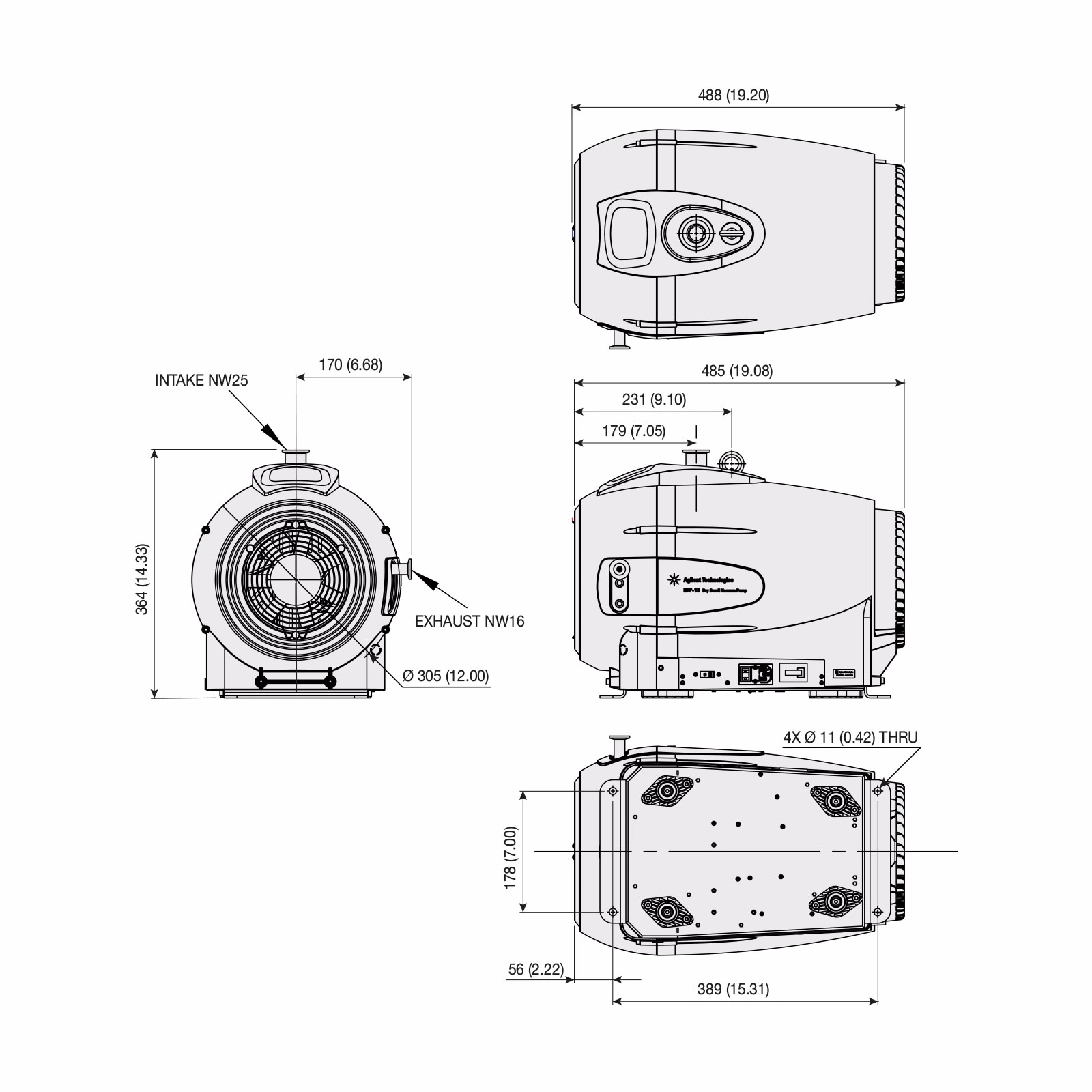 Bơm chân không khô cuộn xoắn IDP-15 - Ảnh 3